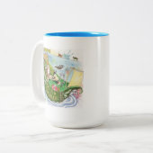 Bootreis Tweekleurige Koffiemok (Voorkant links)