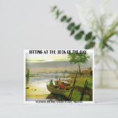 bootrit 2, ZITTING AAN DE DOCK VAN DE BAY, V... Briefkaart (Staand voorkant)