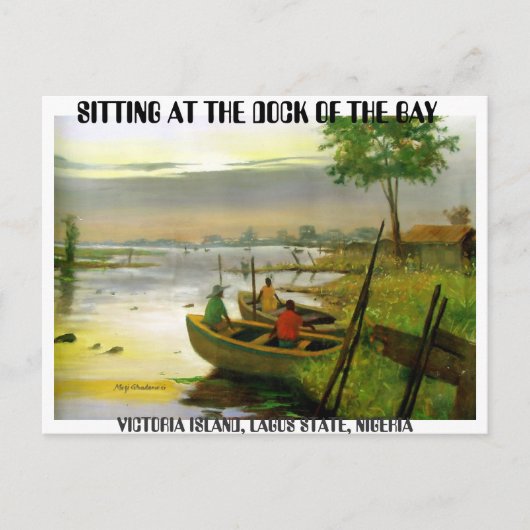 bootrit 2, ZITTING AAN DE DOCK VAN DE BAY, V... Briefkaart (Voorkant)