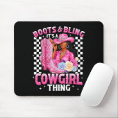 Boots And Bling It's Cowgirl Thing Black History G Muismat (Met muis)