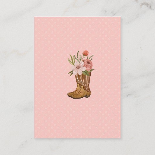 Boots and Bows Baby Girl Books for Baby Informatiekaartje (Achterkant)