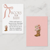 Boots and Bows Baby Girl Books for Baby Informatiekaartje (Voorkant / Achterkant)