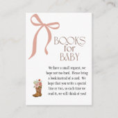 Boots and Bows Baby Girl Books for Baby Informatiekaartje (Voorkant)