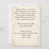 Boots and Bows Gender Reveal Invitation Kaart (Achterkant)