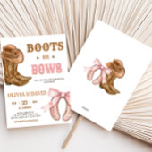 Boots and Bows Gender Reveal Kaart