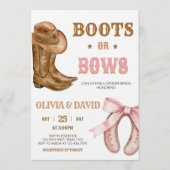 Boots and Bows Geslacht Reveal Kaart (Voorkant)