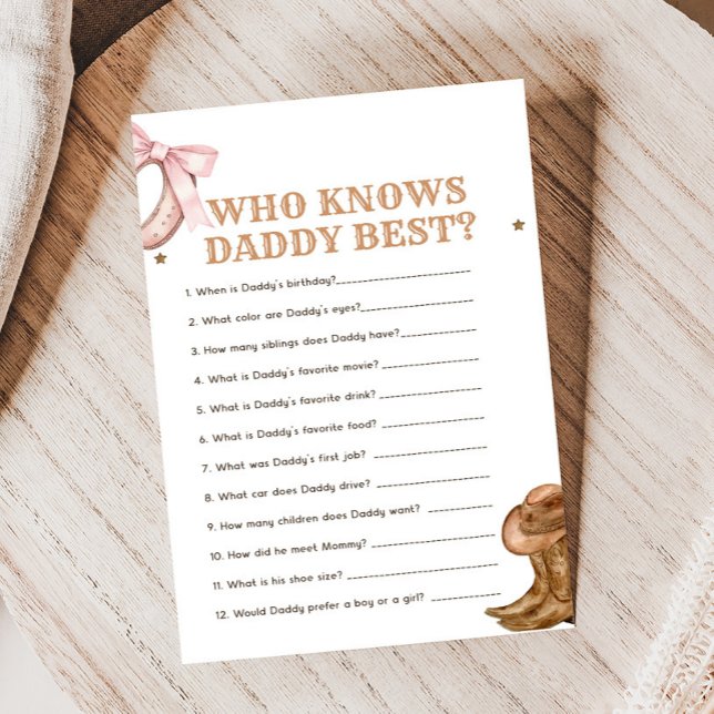 Boots and Bows Geslacht Reveal Wie weet spel (Western Boots and Bows Game)