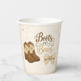 Boots and Bows Paper Cup Papieren Bekers