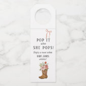 Boots and Bows POP IT  Flessenhanger (Voorkant)