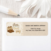 Boots and Bows Return Address Label (Insitu)