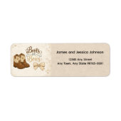 Boots and Bows Return Address Label (Voorkant)