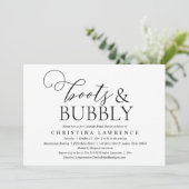 Boots and Bubble, Bride to be, Vrijgezellenfeest Kaart (Staand voorkant)