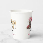 Boots and Bubbles Vrijgezellenfeest Laatste rodeo Papieren Bekers (Links)