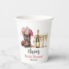 Boots and Bubbles Vrijgezellenfeest Laatste rodeo Papieren Bekers