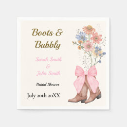 Boots and Bubbly Bridal Shower Servet
