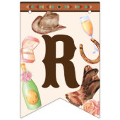 Boots and bubbly bride to be DIY decor banner (Tweede vlag)