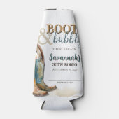 Boots and Bubbly Country Western Rodeo Theme Party Flesjeskoeler (Voorkant)