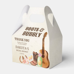 Boots and bubbly western rodeo cowgirl brunch bedankdoosjes
