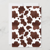 Boots and bubbly western rodeo cowgirl brunch kaart (Achterkant)