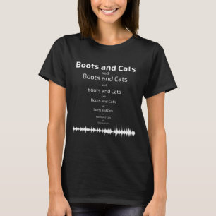 Boots and Cats Beatbox Funny Novelty Graphic T-shirt