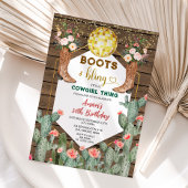 Boots & Bling Cowgirl Thing Cactus 30ste verjaarda Kaart