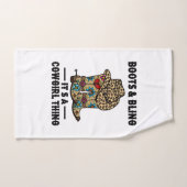 Boots & Bling Het is een Cowgirl ding Handdoek (Handdoek)