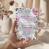 Boots & Bling Roze Meisjesuitje Weekendprogramma Kaart