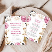 Boots & Bling Roze Meisjesuitje Weekendprogramma Kaart