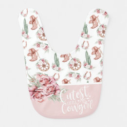 Boots & Blooms Western Chique Schattigee Kleine Co Baby Slabbetje