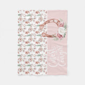 Boots & Blooms Western Chique Schattigee Kleine Co Fleece Deken (Voorkant)