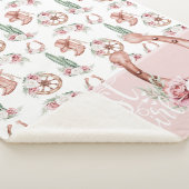 Boots & Blooms Western Chique Schattigee Kleine Co Sherpa Deken (3/4)