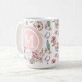 Boots & Blooms: Westerne chique elegante gepersona Koffiemok (Voorkant links)