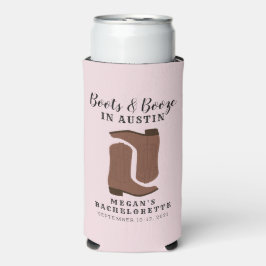 Boots & Booze Austin Texas Bachelorette Koelbox Seltzer Blikjeskoeler