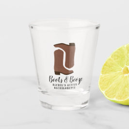 Boots & Booze Austin Texas Bachelorette Shot Glas