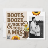 Boots Booze & Bout wordt Mrs Vrijgezellenfeest Fot Kaart (Achterkant)
