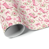 Boots Bows and Baby Toes Cadeaupapier (Rol Hoek)
