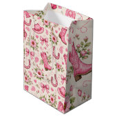Boots Bows and Baby Toes Medium Cadeauzakje (Achterkant Gekanteld)