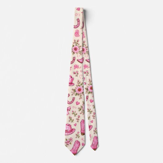 Boots Bows and Baby Toes Stropdas (Voorkant)