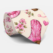 Boots Bows and Baby Toes Stropdas (Opgerold)