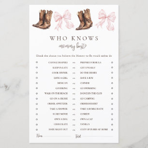 Boots & Bows Wie kent mama het beste baby shower s