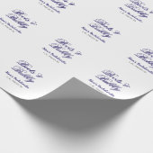 Boots & Bubble bachelorette party name purpleplace Cadeaupapier (Hoek)