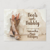 Boots & Bubble Texas Bride in Boots Vrijgezellenfe Briefkaart (Voorkant)