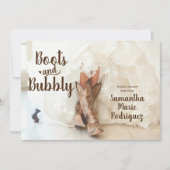 Boots & Bubble Texas Bride in Boots Vrijgezellenfe Kaart (Voorkant)