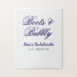 Boots & Bubble vrijgezellenfeest naam purpleplace Legpuzzel