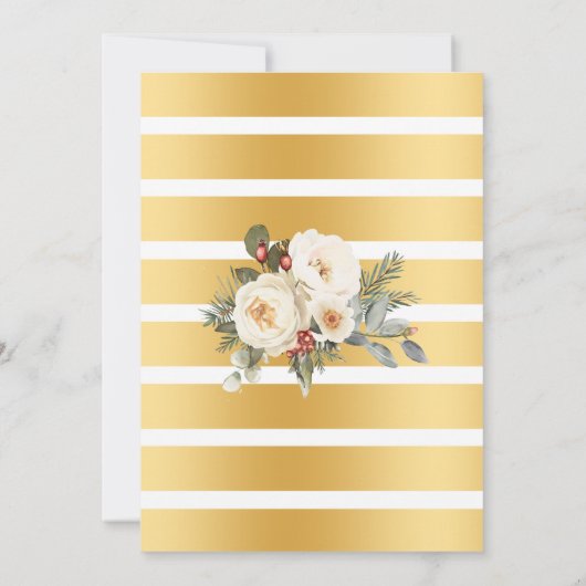 Boots Bubbles & Brews Winter Bridal Shower Kaart (Achterkant)