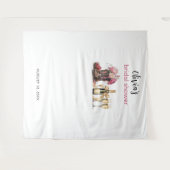 Boots Bubbles Vrijgezellenfeest Achtergrond Fotoca Wandkleed (Voorkant (horizontaal))