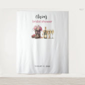 Boots Bubbles Vrijgezellenfeest Achtergrond Fotoca Wandkleed (Voorkant)