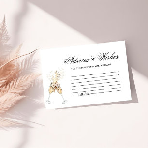 Boots & Bubbly Advices & Wishes Vrijgezellenfeest Informatiekaartje