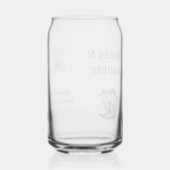 Boots & Bubbly Boho Western Vrijgezellenfeest Part Blikvorm Glas (Voorkant)