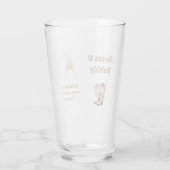 Boots & Bubbly Boho Westerse Bruiloftsfeest Party Glas (Achterkant)